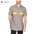 Hi Vis Polyester Cotton Long Sleeves Work Shirt High Visibility Safety Reflective Uniform Shirt Wholesale